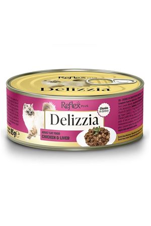 Reflex Plus Delizzia Kedi Maması Tavuk, Ciğer 85G