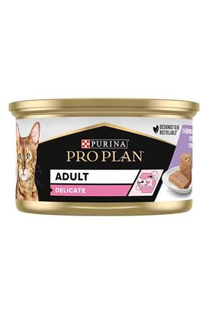 ProPlan Kedi Yaş Maması Delicate Hindili Ezme 85 G