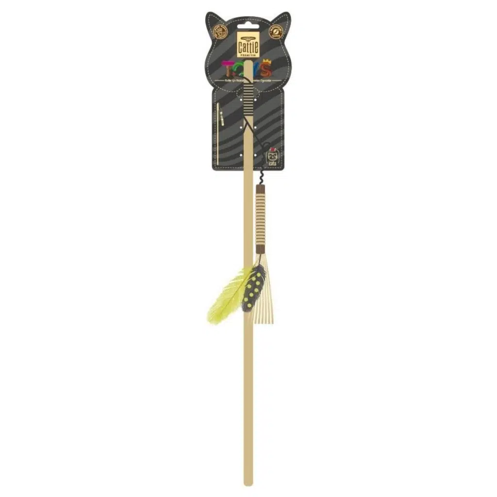 Cattie Kedi Oyuncağı Matatabili Tüylü Olta 50 Cm