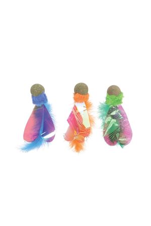 M-Pets Kedi Oyuncağı Catnipli Tüylü Top Mavi 13 Cm
