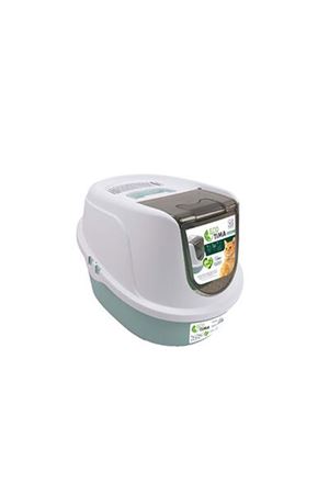 M-Pets Kedi Tuvaleti Kapalı Yeşil (M) 40*38*53 Cm
