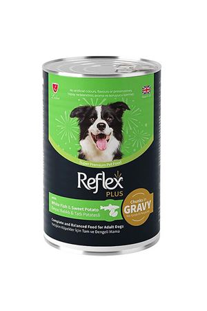 Reflex Plus Köpek Yaş Mama Et, Balık,Patates 400G