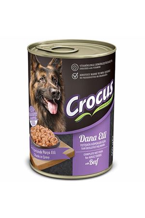 Crocus Köpek Yaş Maması Dana Etli Köpek 400 G