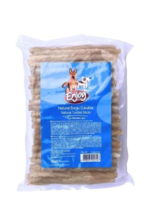 Enjoy Köpek Ödül Natural Burgu Çubuk 7 G*100 Adet