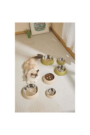 M-Pets Mama ve Su Kabı Eco Bamboo Yeşil 600 Ml