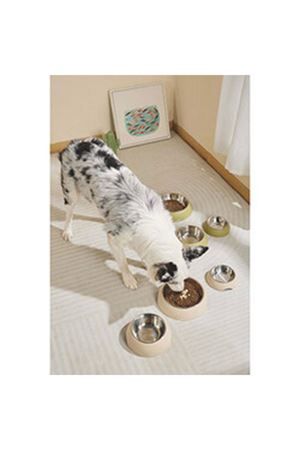 M-Pets Mama ve Su Kabı Bej Eco Bamboo 600 Ml