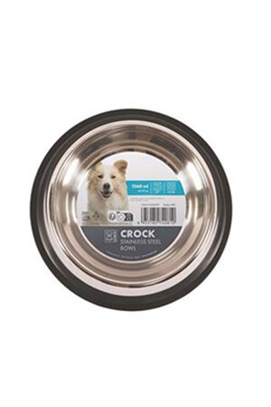 M-Pets Crock  Mama ve Su Kabı Paslanmaz Çelik (XL)