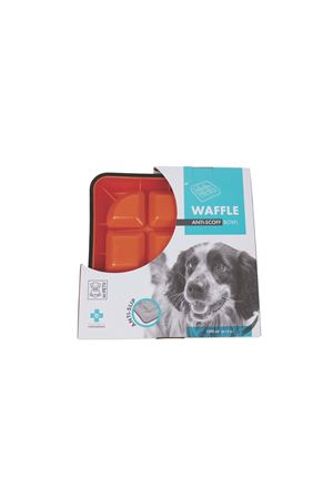 M-Pets Waffle Yavaş Beslenme Kabı Turuncu 1500 Ml