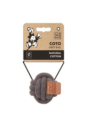 M-Pets Köpek Oyuncağı Örgü Top Gri 6.5 Cm