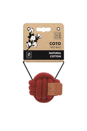 M-Pets Köpek Oyuncağı Örgü Top Kırmızı 6.5 Cm