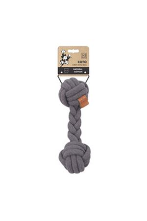 M-Pets Köpek Diş İpi İki Düğümlü Gri 28*9 Cm