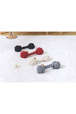 M-Pets Köpek Diş İpi İki Düğümlü Gri 28*9 Cm
