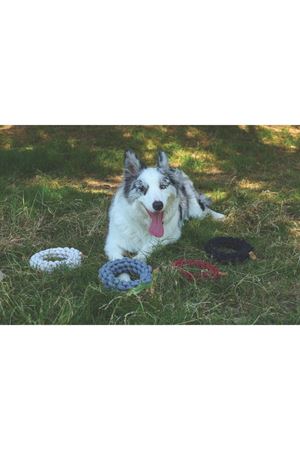 M-Pets Köpek Oyuncağı Örgü Halka Kırmızı 18*18*5Cm