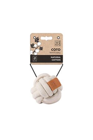 M-Pets Köpek Oyuncağı Örgü Top Beyaz 9.5 Cm