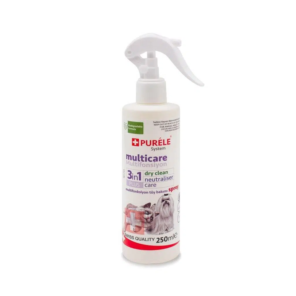 Purele Kedi ve Köpek Kuru Yıkama Bakım Sprey 250Ml