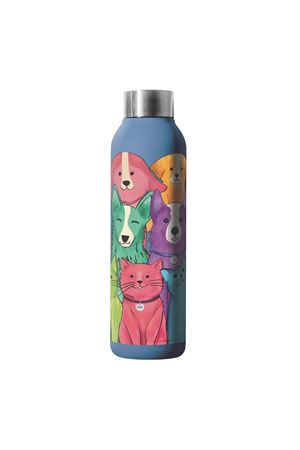M-Pets Termos Kedi ve Köpek Desenli Mavi 500 Ml