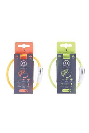 M-Pets Boyun Tasması Flash Ledli Neon Turuncu (S)
