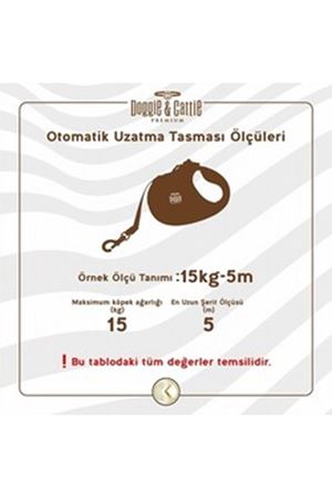 Doggie Köpek Tasma Otomatik Uzatma Kırmızı 50Kg/5M