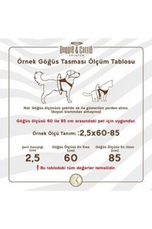 Doggie Köpek Göğüs Tasması Ronin Siyah 35-40 Cm