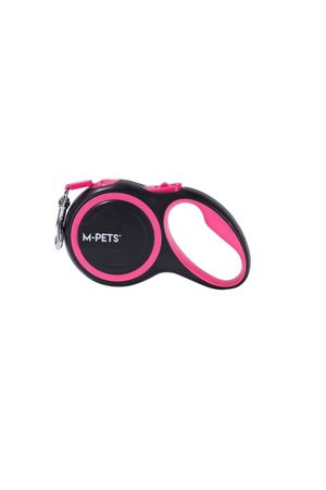 M-Pets Köpek Gezdirme Tasması Otomatik Pembe(M) 5M