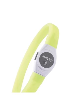 M-Pets Boyun Tasması Flash Ledli Neon Yeşil (M)