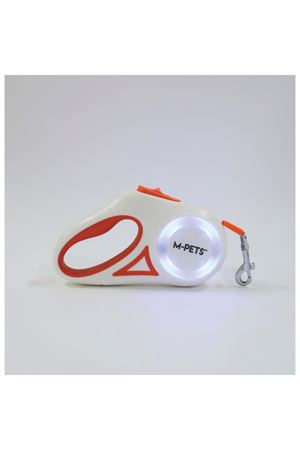 M-Pets Gezdirme Tasma Ledli Otomatik Turuncu(M) 5M