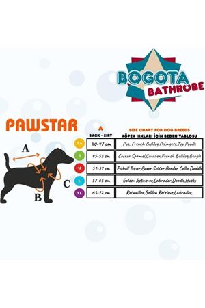 Pawstar Bornoz Mavi (2XL-3XL)