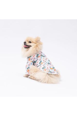 Pawstar Shirt Beach Palmiye Desenli (XL)