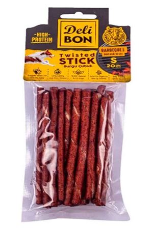 Delibon Köpek Ödül Deri Burgu Çubuk Barbekü 150Lİ