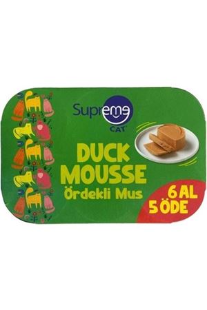 Supreme Kedi Yaş Maması Ördekli 6 Al 5 Öde 85 G