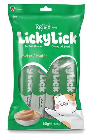 Reflex Plus LıckyLıck Ödül Maması Tavuklu 4'Lü