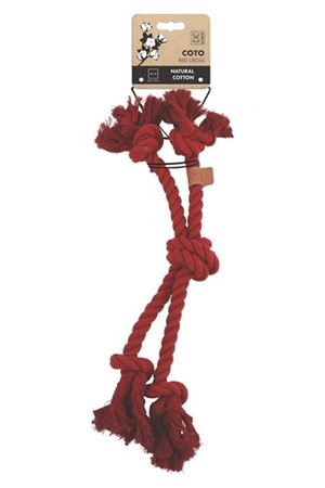 M-Pets Köpek Diş İpi Örgü Kırmızı 60*11.5 Cm