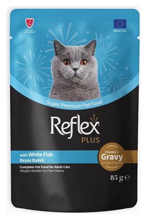 Reflex Plus Kedi Maması Et Ve Beyaz Balıklı 85 G