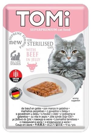 Tomi Kısır Kedi Yaş Maması Dana Tahılsız 85 G