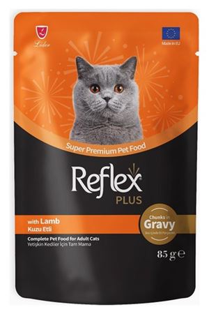 Reflex Plus Kedi Maması Et Parçalı Kuzu Etli 85 G