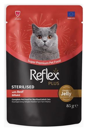 Reflex Plus Kısır Kedi Maması Et Ve Biftekli 85 G