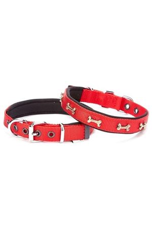 Doggie Köpek Boyun Tasması Kemikli Kırmızı 30-35Cm