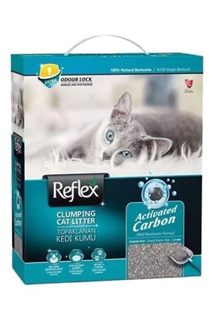 Reflex Box Kedi Kumu Aktif Karbon Gri 10 L