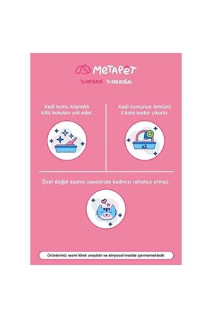 Metapet Kedi Kumu Koku Giderici Parfümlü 400Ml