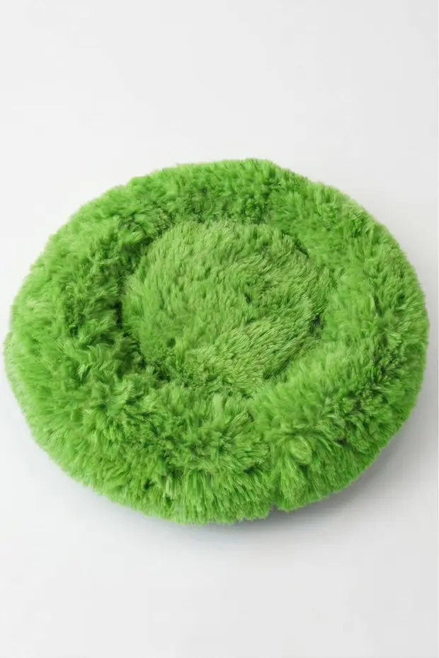 Benetton Yatak Donut Uzun Kürklü Yeşil 45 Cm