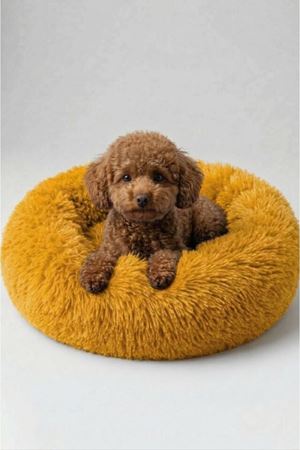 Benetton Yatak Donut Uzun Kürklü Turuncu 45 Cm