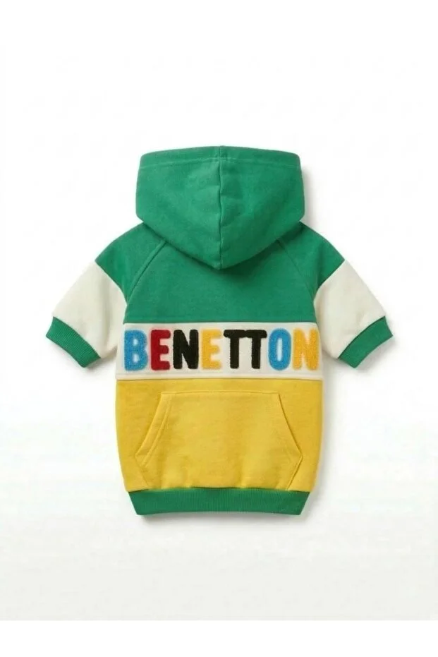 Benetton Sweatshirt Kapişonlu Sarı (M)