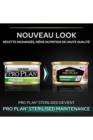 Proplan Sterilised Ton Balıklı Ve Somonlu Kısırlaştırılmış Yetişkin Kedi Maması Konserve 12x85 Gr
