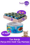 Supreme Ton Balığı Parça Etli Konserve Kedi Yaş Maması 85 gr