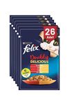 Felix Sığır Etli Ve Tavuklu Konserve Kedi Maması 85 gr X 26 Adet