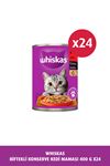 Whiskas Konserve Sığırlı Kedi Mama 24 X 400 gr