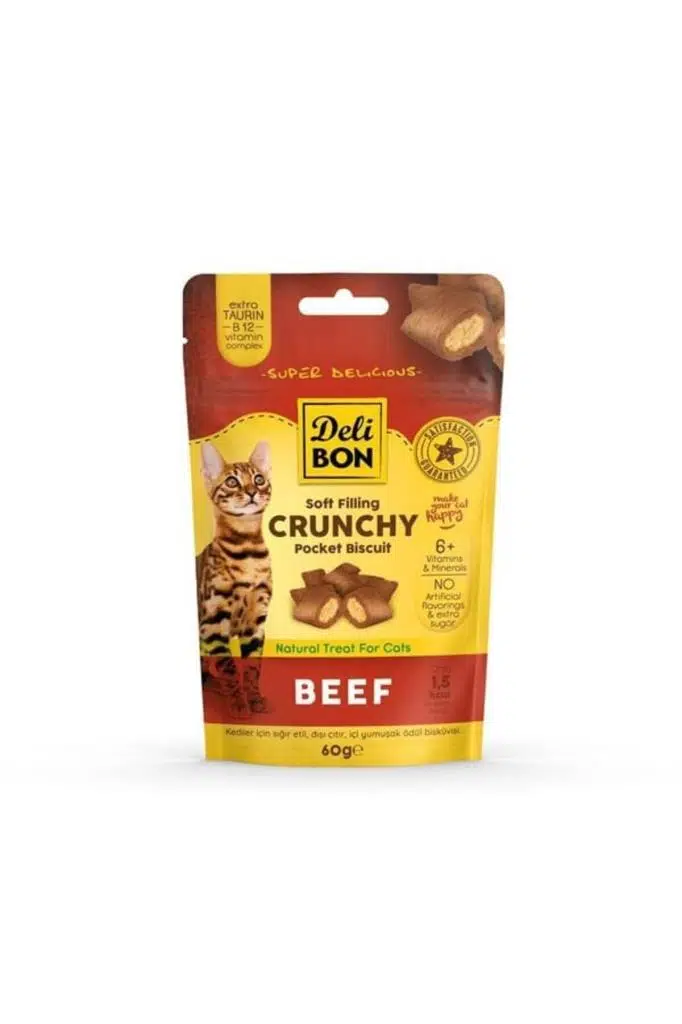Delibon Kedi Ödül Maması Bisküvi Sığır Etli 60 G