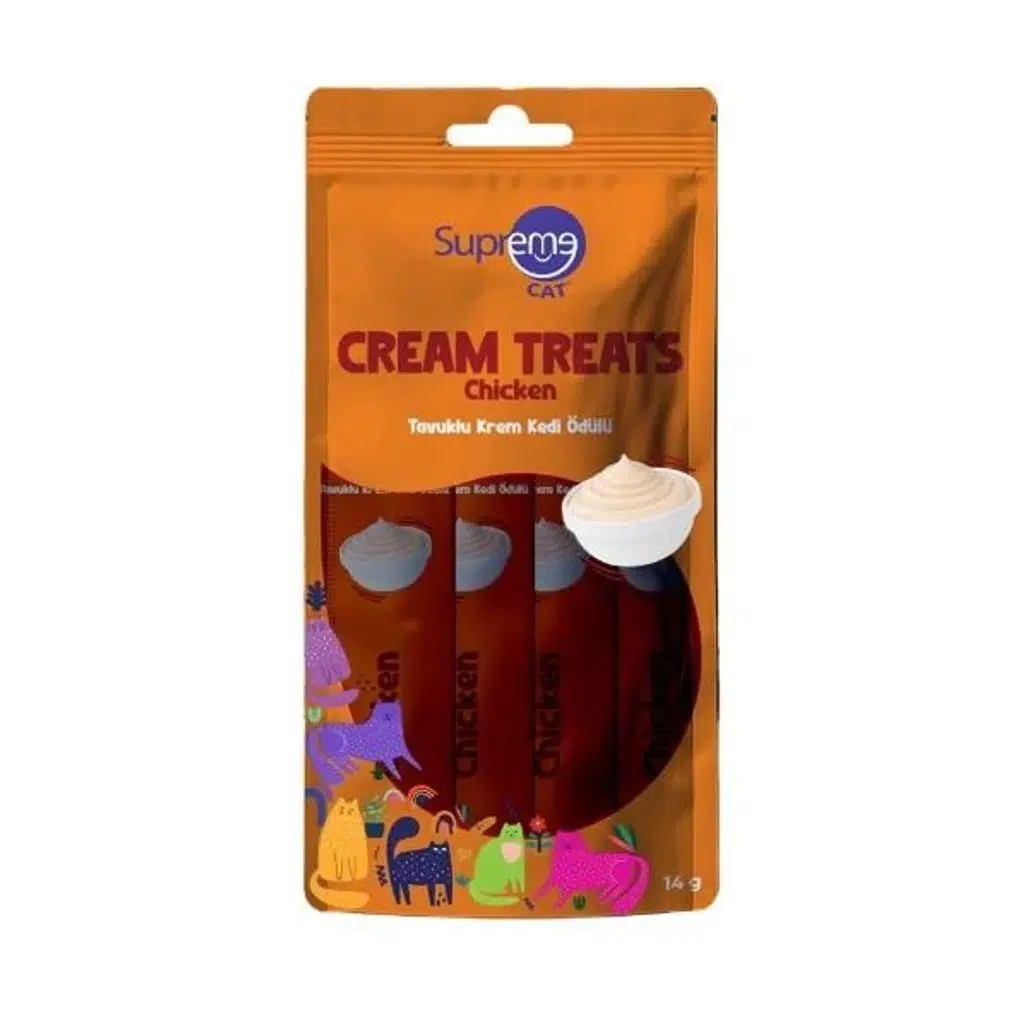 Supreme Kedi Ödül Maması Krema Tavuklu 4*14 G