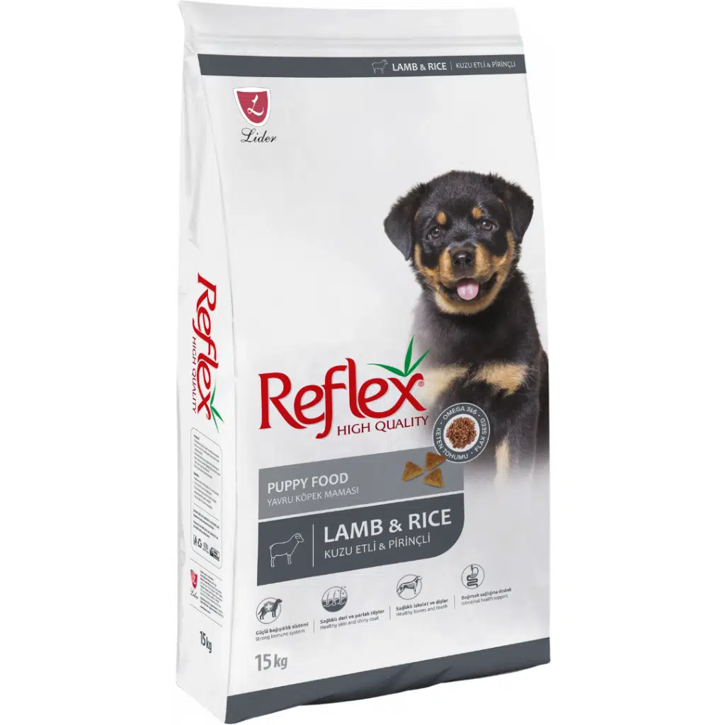 Reflex Yavru Köpek Maması Kuzu Etli Pirinçli 15 Kg